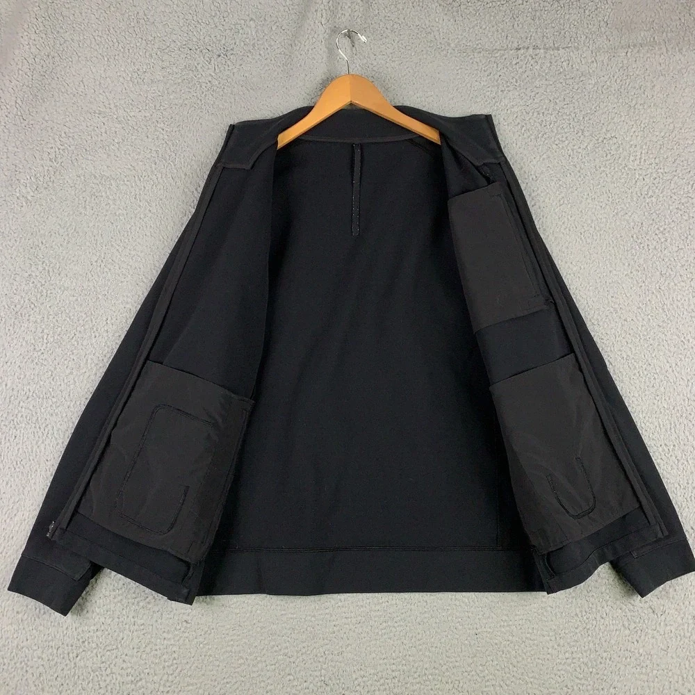 Lululemon Sojourn Jacket Mens XL Black Full Zip Warpstreme Stretch Workout Track
